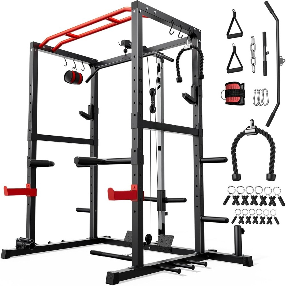 Home Gym Lat Pulldown - Gaiola de Força Multifuncional com Sistema