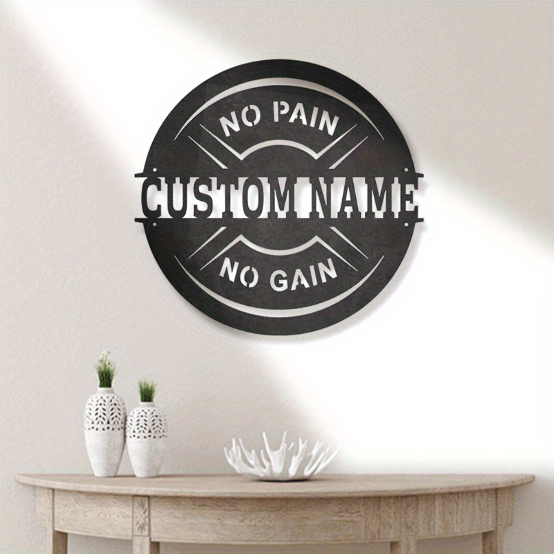 Home Gym Names - Arte de parede de metal vintage