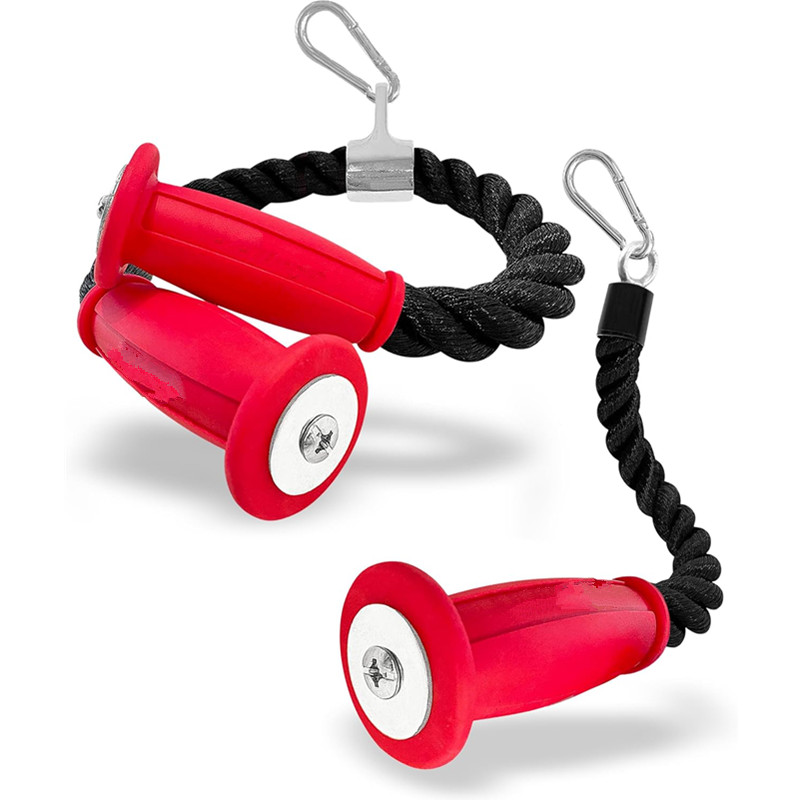Home Gym Ideas - Cordas ergonômicas para tríceps, fixação de
