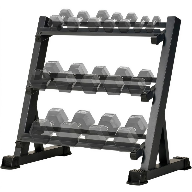 Home Gym Floor - Suporte Ajustável para Halteres de 3