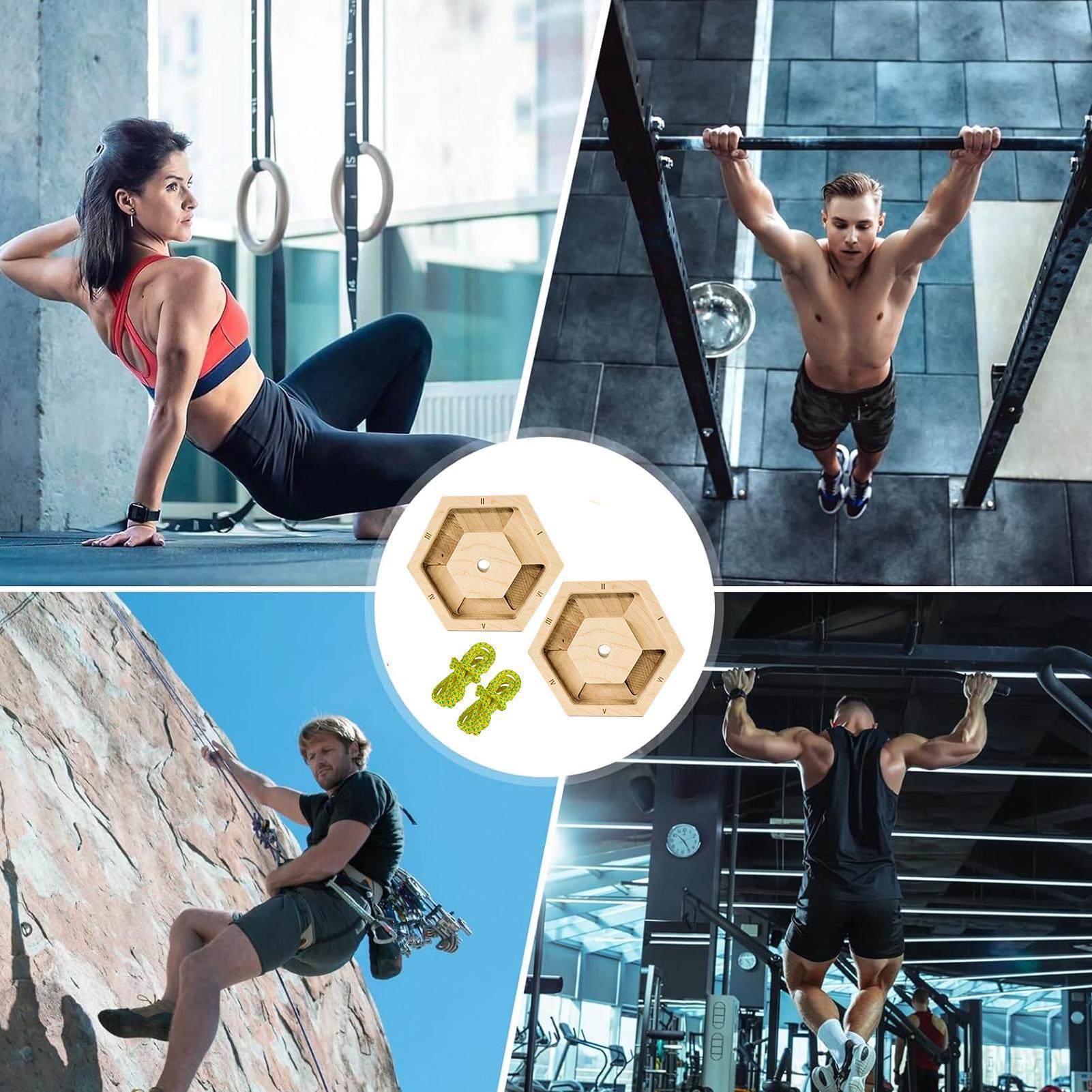 Home Gym Practice - Exercitador de dedo de madeira hexagonal