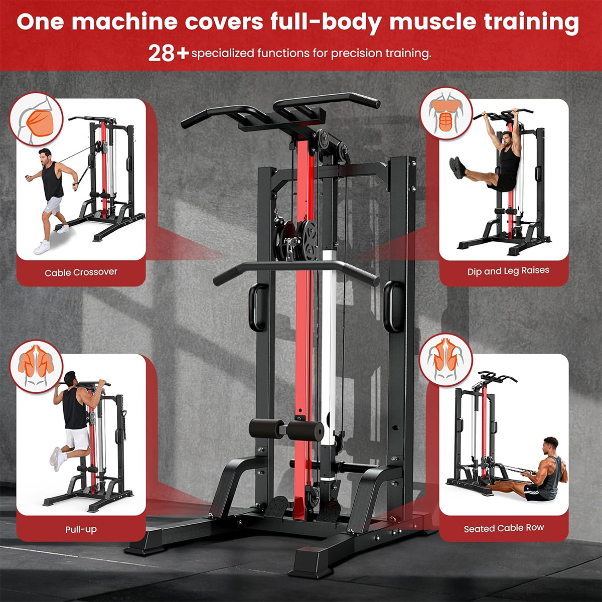 Máquina de Ginástica Pooboo pa - Home Gym All In One avaliação e preço