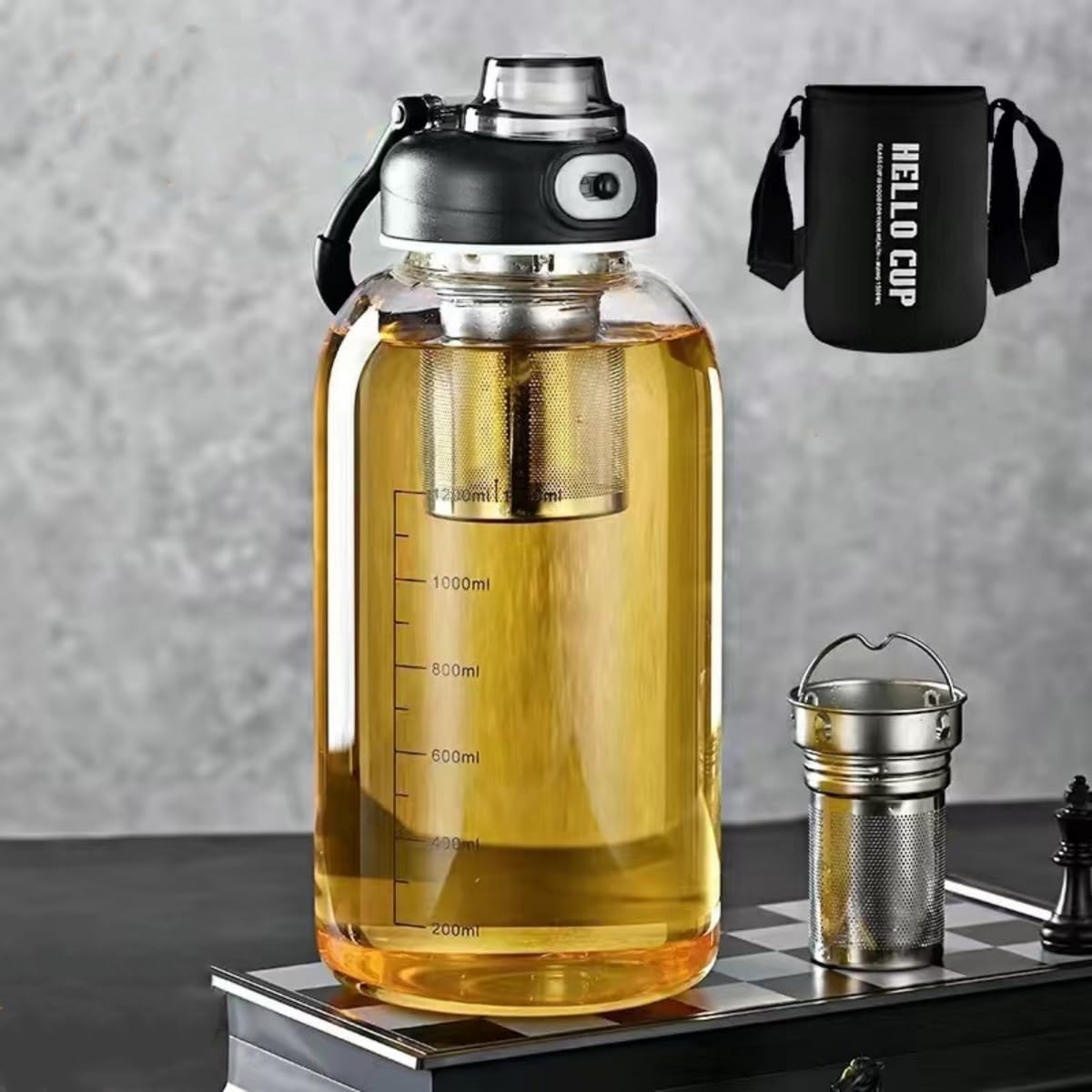 Copo de chá de vidro com infus - Home Gym Kettler avaliação e preço