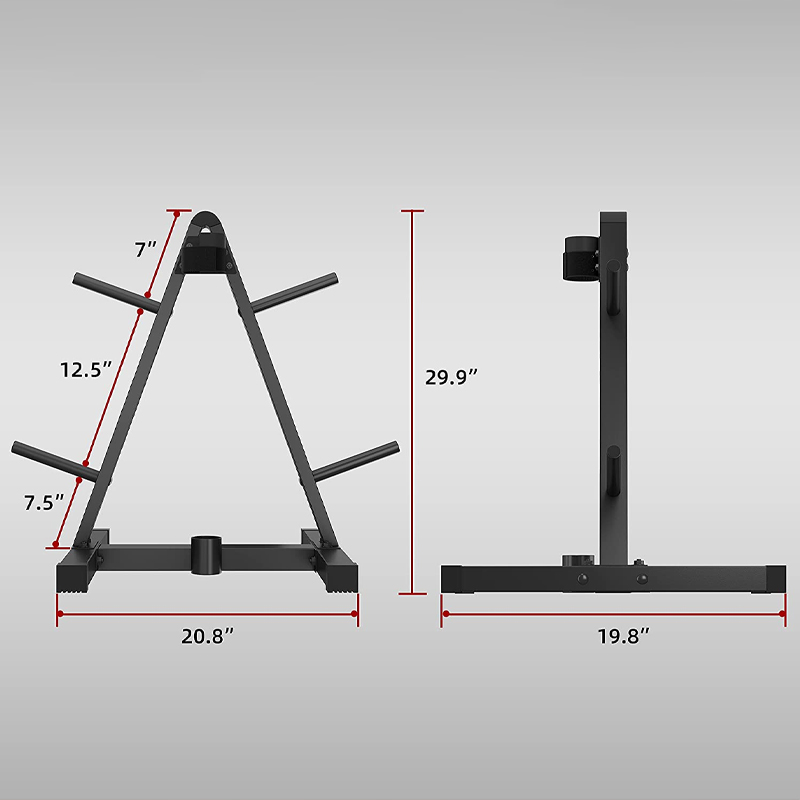 Rack de placa de peso de barra - Home Gym Floor avaliação e preço