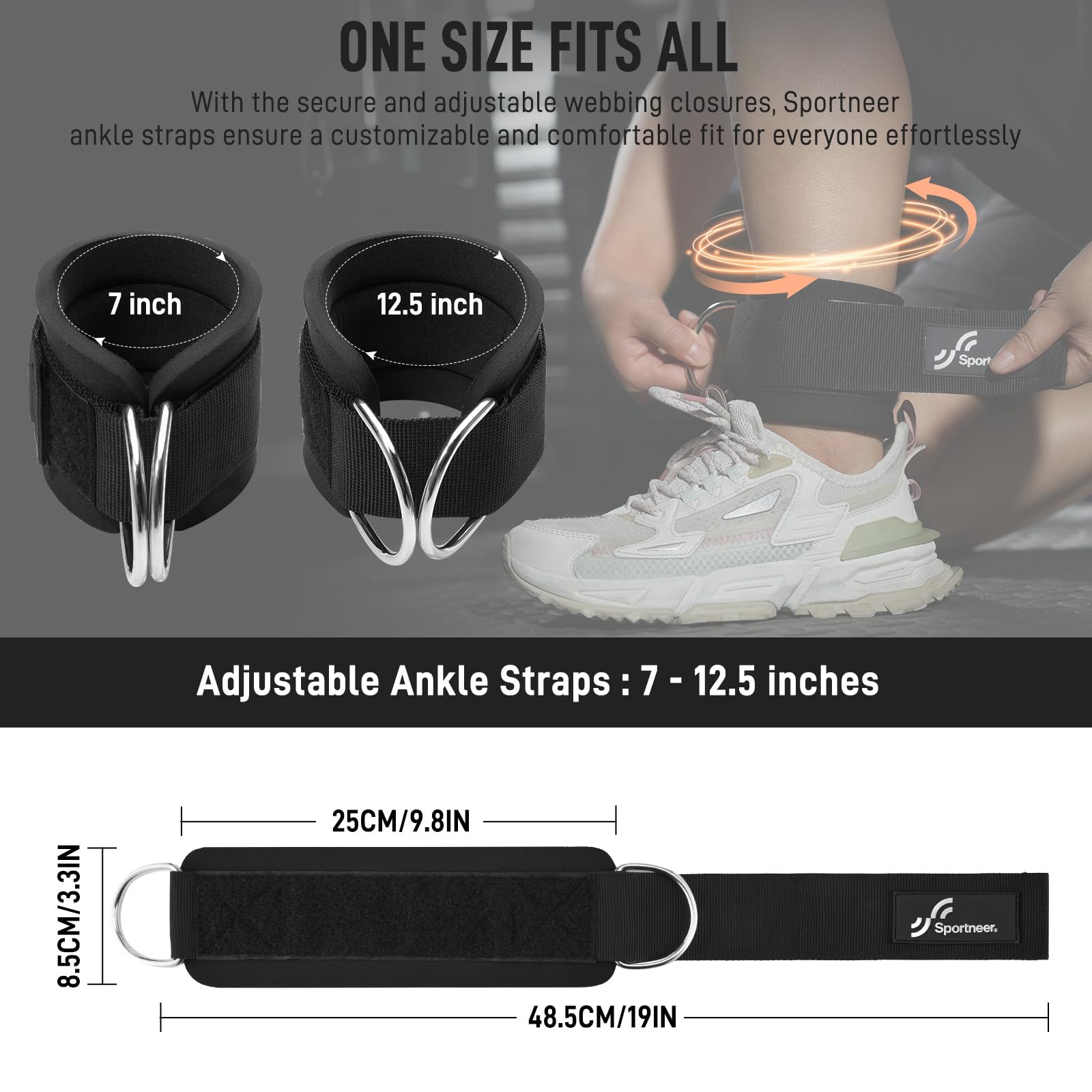 Sportneer tiras de tornozelo a - Home Gym All In One avaliação e preço
