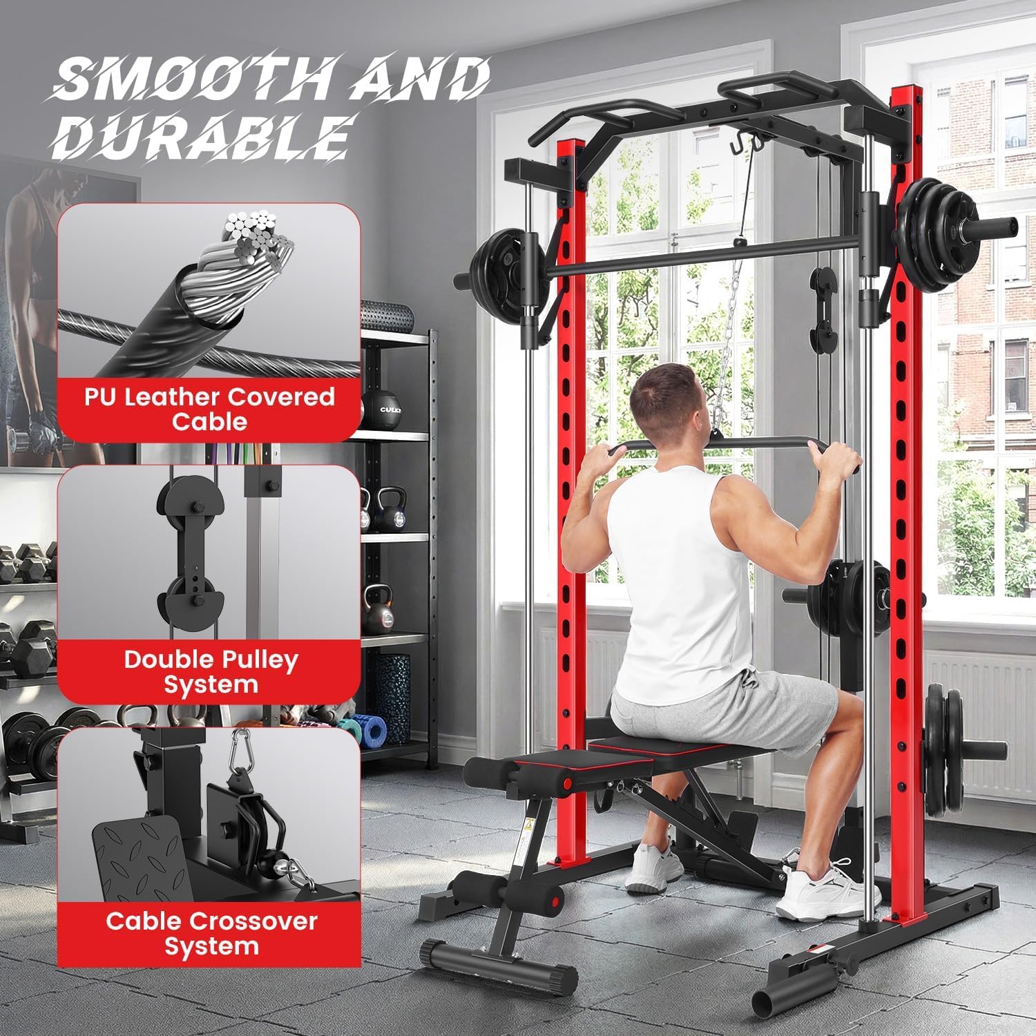 Máquina Smith Multifuncional c - Home Gym All In One avaliação e preço