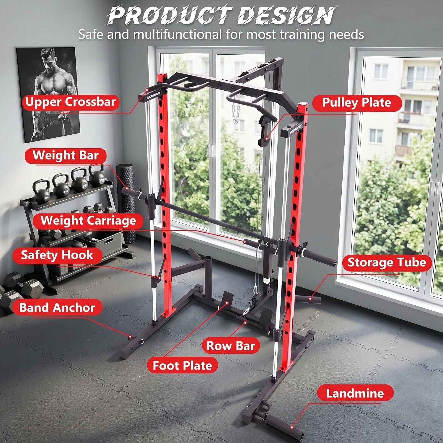 Máquina Smith Multifuncional c - Home Gym All In One avaliação e preço