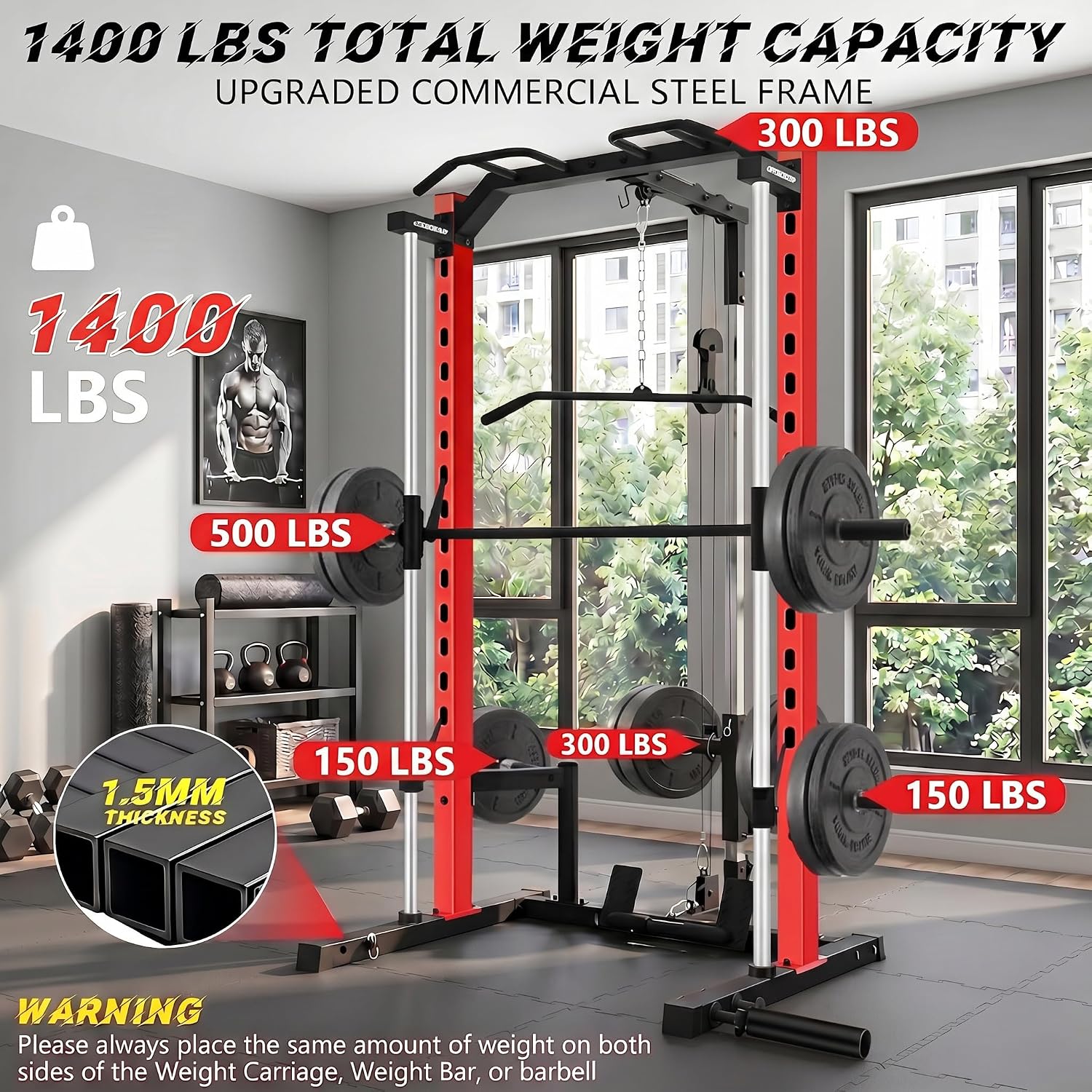 Máquina Smith Multifuncional c - Home Gym All In One avaliação e preço