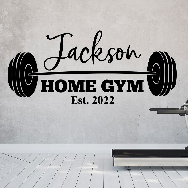 Adesivo de Parede Personalizad - Home Gym Names avaliação e preço