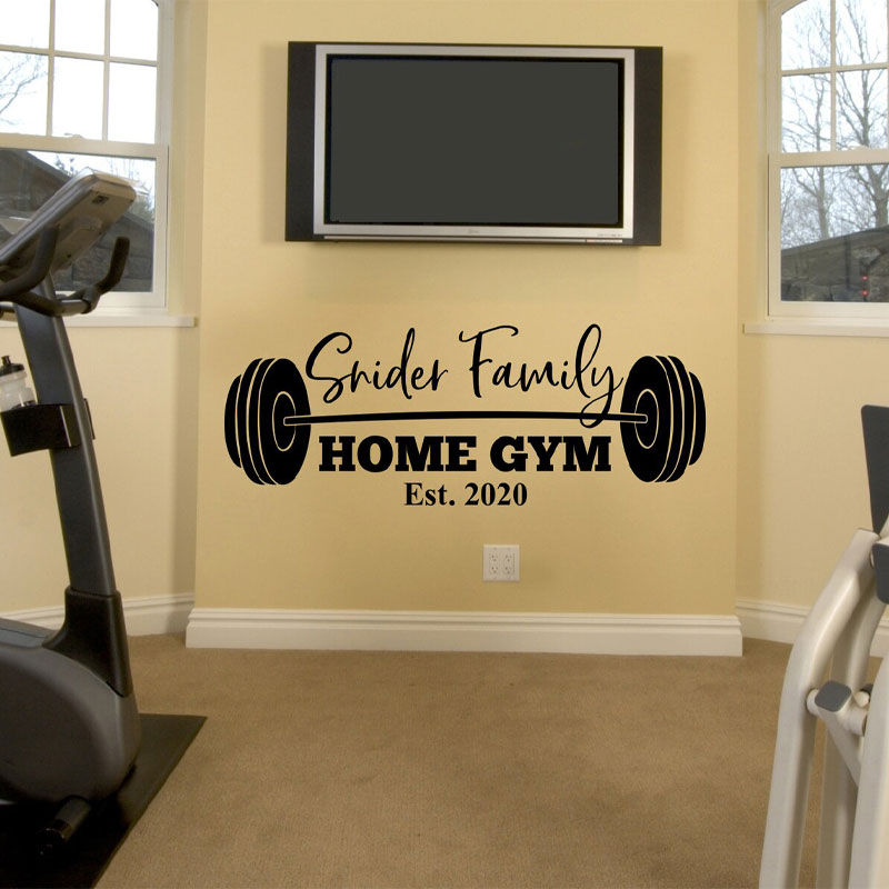 Adesivo de Parede Personalizad - Home Gym Names avaliação e preço