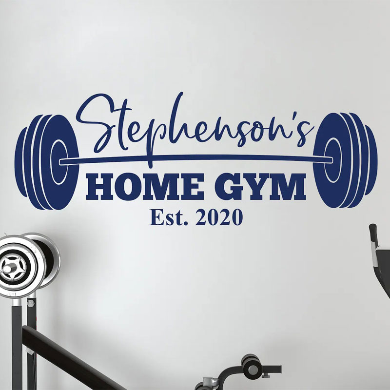 Adesivo de Parede Personalizad - Home Gym Names avaliação e preço